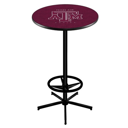 Holland Bar Stool Co 42" Black Texas A&M Pub Table L216B4228TexA-M